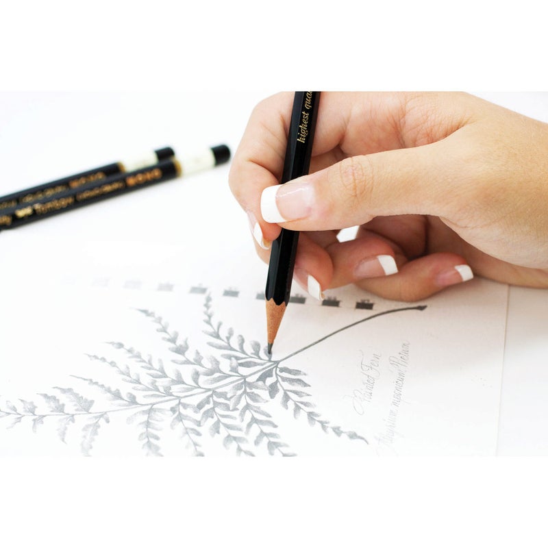 Tombow 61002 Mono Drawing Pencil, Combo Pack with Zero Eraser, Graphite 6-Pack, Black, 0.5mm - Image 2